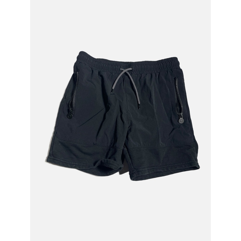 Hunter Shorts Kids M 8/10 Black Zipper Pockets Elastic Waist Athletic Activewear